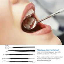 6/7pcs Stainless Steel Dental Mirror Care Tool Set Tooth Care Kit Tongue Scraper Dentist Prepared Instrument 6/7pcs Stainless Steel Dental Mirror Care Tool Set Tooth Care Kit Tongue Scraper Dentist Prepared Instrument