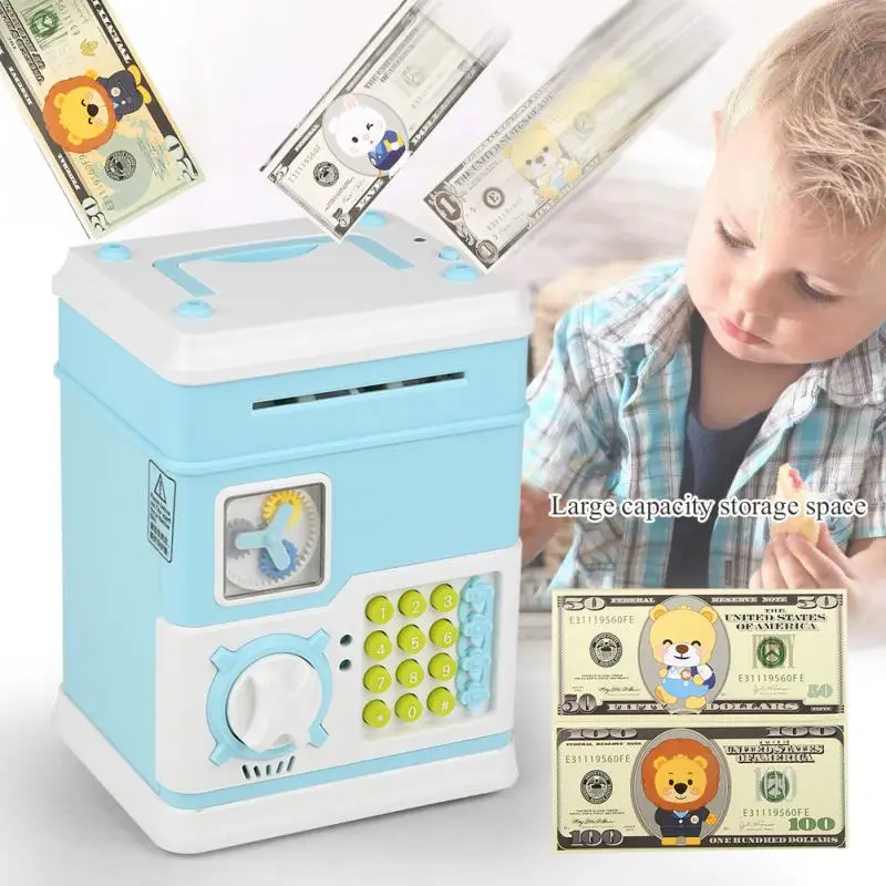Универсальный Электрический Копилка ATM экономия денег с 12 ключами для детей музыкальная игрушка пароль копилка подарок для детей