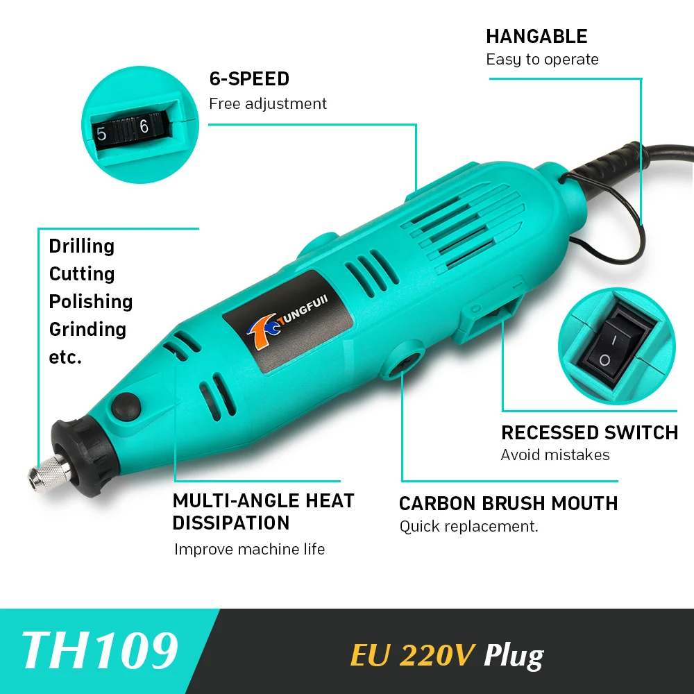 Tungfulll Mini Drill Power Tool Power Source AC