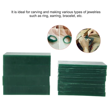 

4/6/8/21/23mm Thickness Green Carving Wax Jewelry Engraving Making Tool Mold