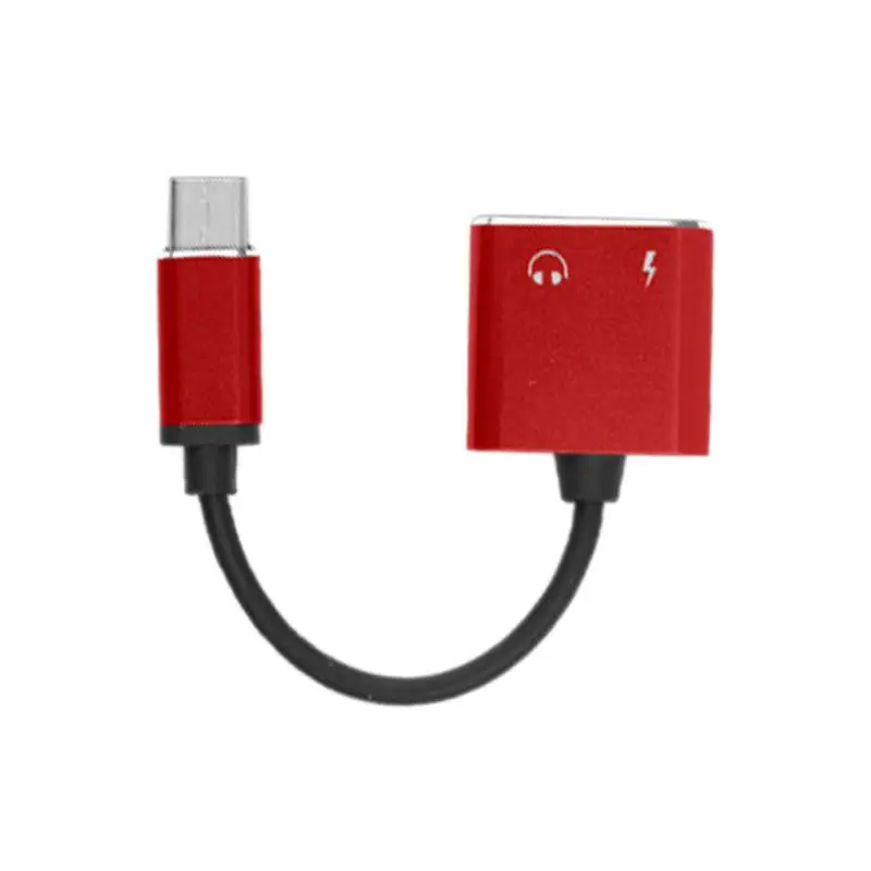 USB Type-C Audio Charging Adapter Cable 2 In 1 Type C Male To Female 3.5mm Headphone Jack Charging Converter For Huawei Mate 10 