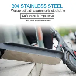 For Xiaomi Mijia M365 Scooter Bottom Battery Cover anti-collision Plate Guard Chassis Stainless Armor Safer Scooter Parts For Xiaomi Mijia M365 Scooter Bottom Battery Cover anti-collision Plate Guard Chassis Stainless Armor Safer Scooter Parts