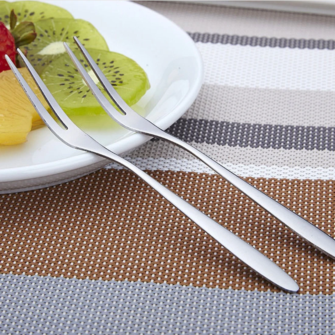 Rimobul Stainless Steel Cocktail Forks for Fruit Cake 1 pcs (Fruit fork) | Дом и сад