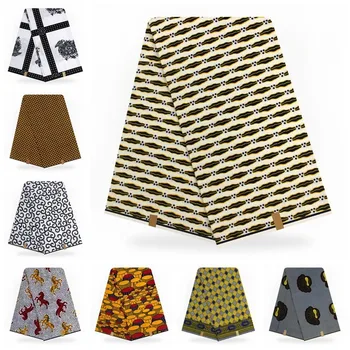 

High quality African real Veritable wax 6 yards/lot ankara guaranteed dutch wax African fabric Veritable wax ASO EBI 2019