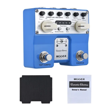 

MOOER Reverie Chorus Guitar Effect Pedal 5 Chorus Modes 8 Enhancing Effects Tap Tempo Function with Dual Footswitches