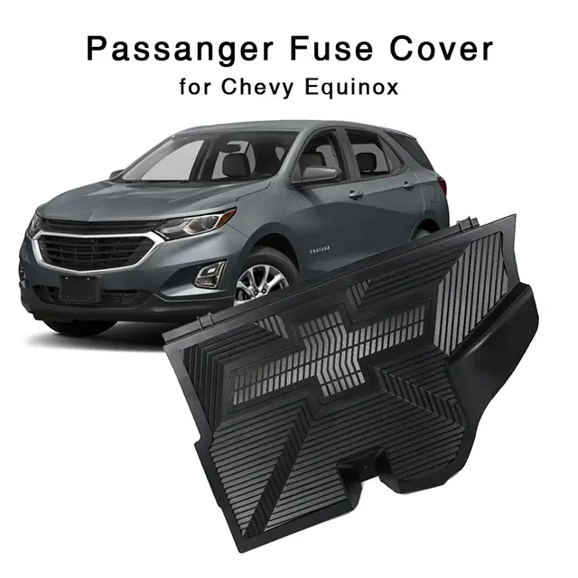 Us 29 99 25 Off Car Passanger Fuse Cover Protective For Chevrolet Chevy Equinox 2018 Abs Black Interior Protector In Interior Mouldings From