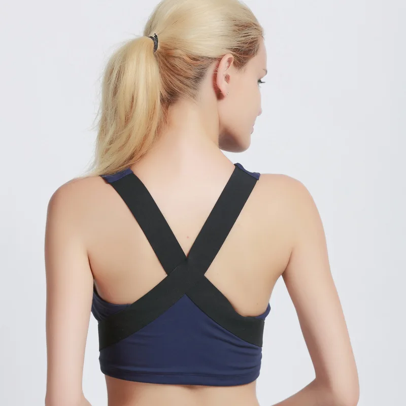 

Cross Straps Sexy Motion Bras High Elastic Impact Nylon Yoga Shockproof Motion Underwear Breathable Slim Fit Cozy Bustier Vest