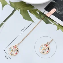 1 шт. милые закладки "Кролик" Kawaii подвеска Закладка металлические маркеры для книг школьные офисные принадлежности креативные подарки канцелярские товары