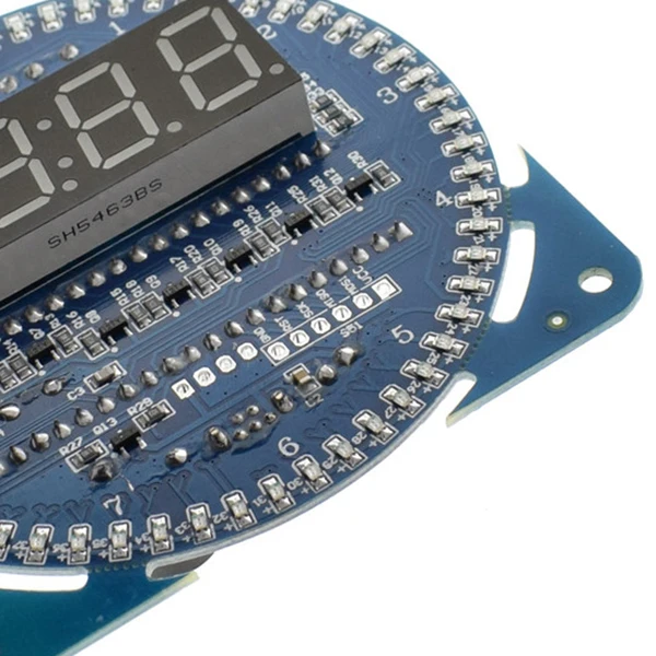 1 шт. светодиодный модуль электронных цифровых часов DS1302 вращающийся светодиодный дисплей 51 SCM обучающая доска