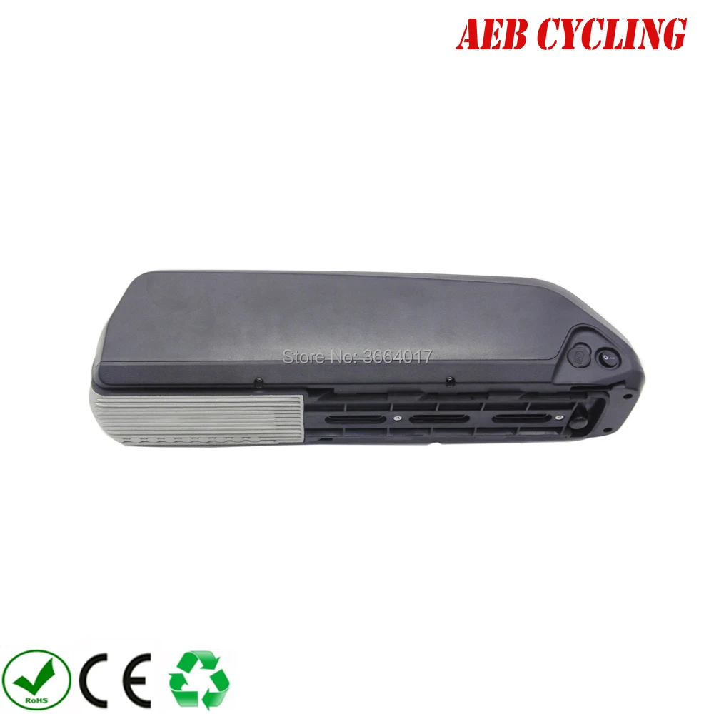 Cheap Free shipping little polly 5C down tube ebike battery case 52 Pcs 18650 cells ebike battery shark case for fat tire bike 3