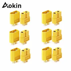 Aokin – adaptateur de connecteur en T mâle à femelle XT60, 10 pièces/20 pièces, pour bricolage, modèle RC li po, chargeur de batterie ESC 