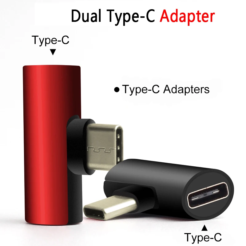 Type C Adapter Audio Charging Type C Male to Dual Type