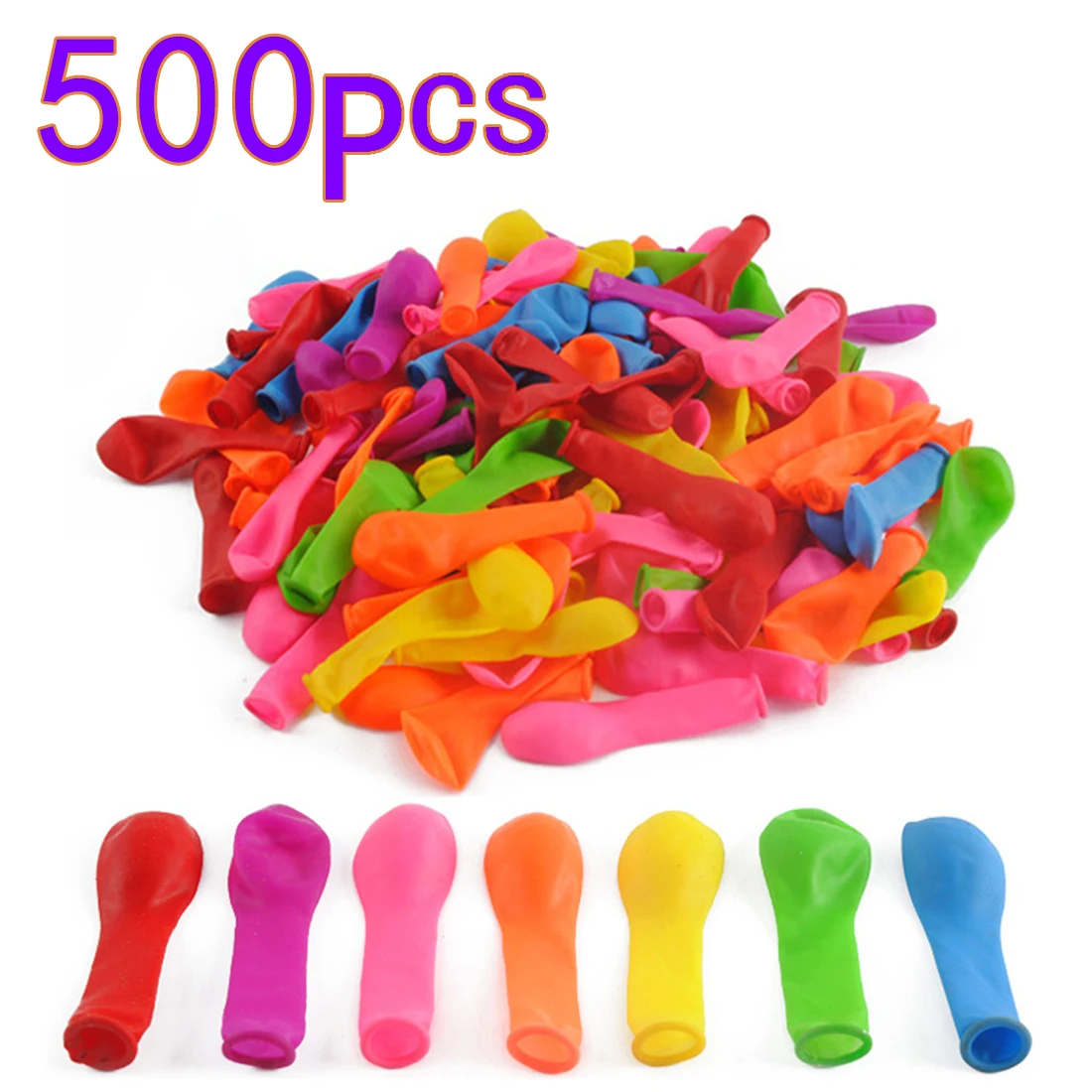 

500Pcs Water Balloons Target for Children Outdoor Shooting Fight Games for Summer Beach Party Accessories- Color Random