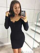 Women Long Sleeve Scoop Neck Bodycon Pullover Club Party Short Mini Dress striped scoop neck mini bodycon dress in white
