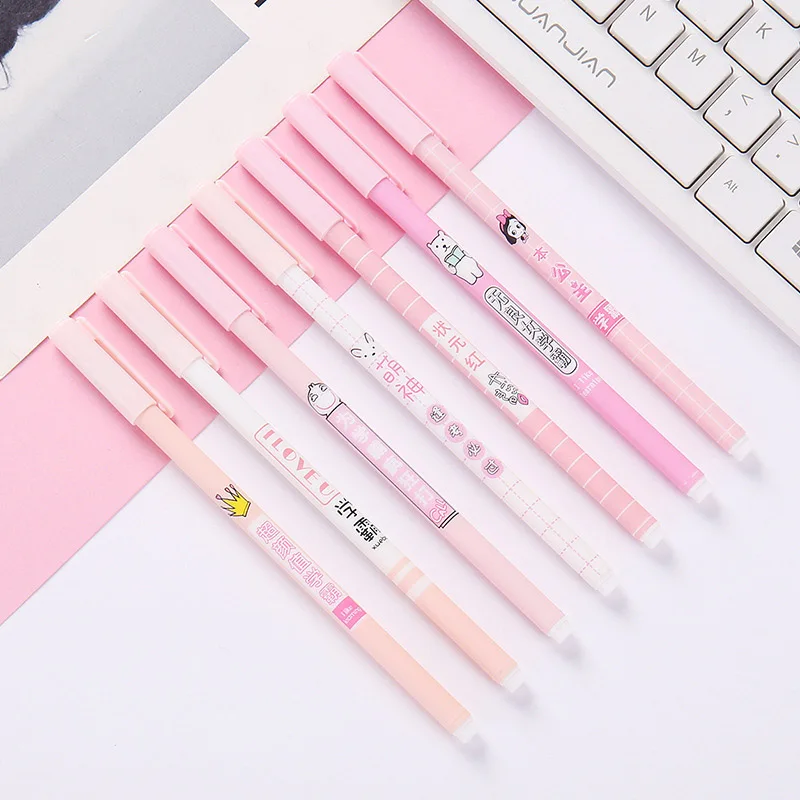 

0.5mm Black Cute Pens Kawaii Gel Pens Creative Neutral Pens For Kids Girls Writing School Office Supplies Stationery