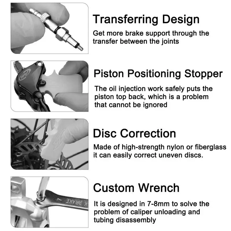 Универсальный Модернизированный MTB горный велосипед масляный тормоз Гидравлический тормоз набор инструментов для дисковой тормозной системы