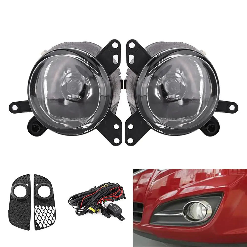 

Fog Light with Grille 2Pcs Front Bumper Grille Fog Light Lamp With Switch Kit for Mitsubish Lancer 2008 2009 2010 2011 2012 2013