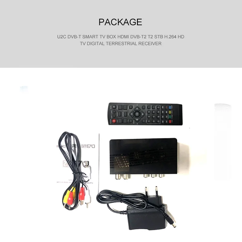 ТВ тюнер DVB T2 USB2.0 приставка HDMI HD 1080P приемник со спутниковым декодером встроенное