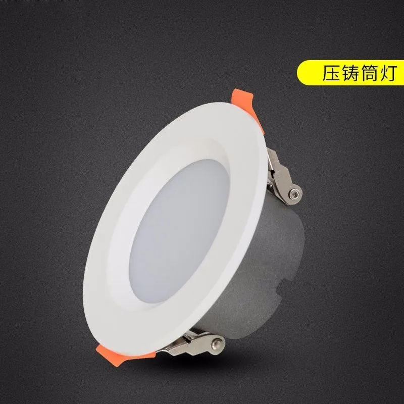 40 шт./лот светодиодный светильник встраиваемый 3 Вт 5 Вт 12 Вт 15 Вт 18 Вт светодиодный потолочный круглый встраиваемый светильник водонепроницаемый Светодиодный точечный светильник для ванной кухни