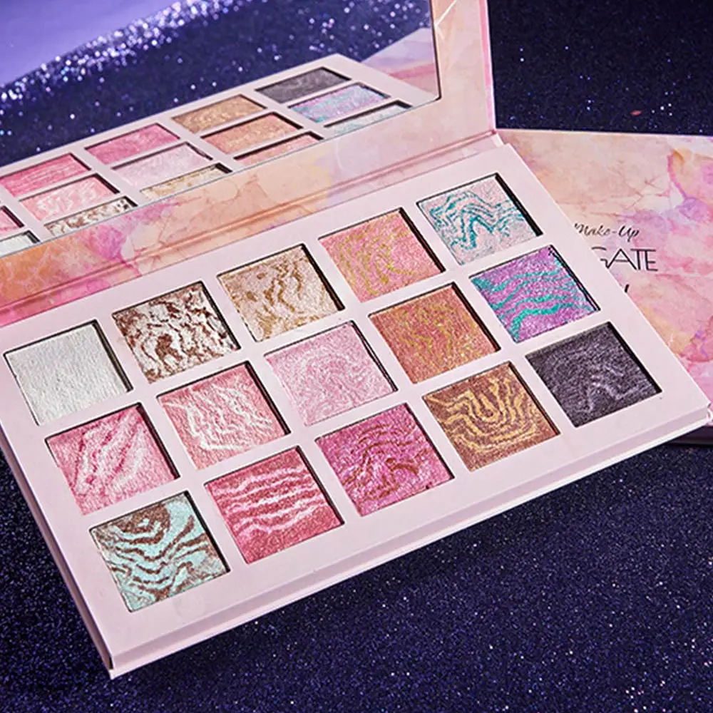 15 цветов Палитра теней для век Макияж Красота глазурованный пигмент Professional Eye Shadow