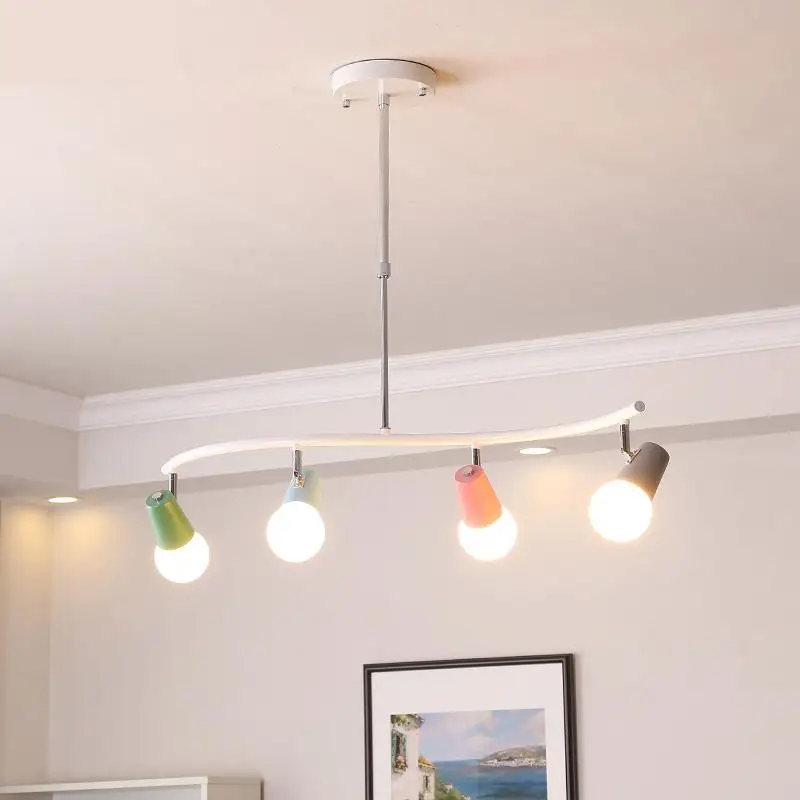 

Nordic Dining Room Lights Modern Creative Personality Color Horse Caron Living Room Lamp Kids Room ceiling Led light Lighting
