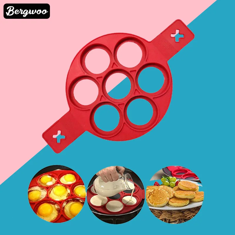 

Pancake Maker Mold Silicone Fried Egg Cooking Tools Kitchen Baking Cooking Tool Cake Chocolate Silicone Mold
