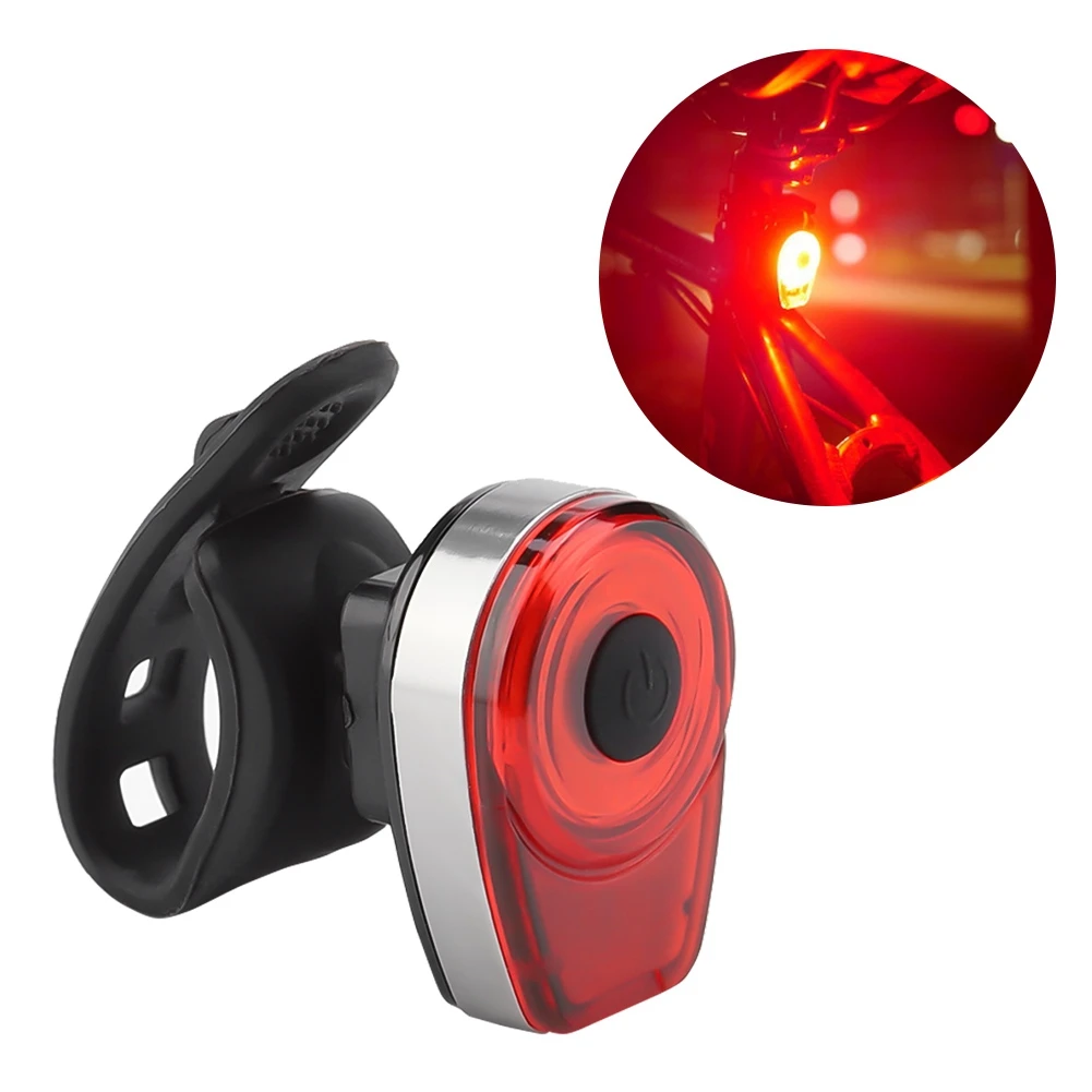 

Bicycle Tail Light Bright With USB Rechargeable Red LED Light For Cycling Safety Flashlight