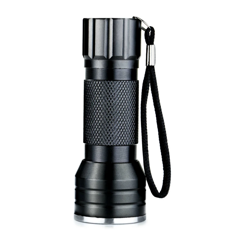 

DE.SOUL 21LED UV Purple Flashlight Aluminum Electric Torch Portable Shockproof Waterproof 395-400NM Purple Light