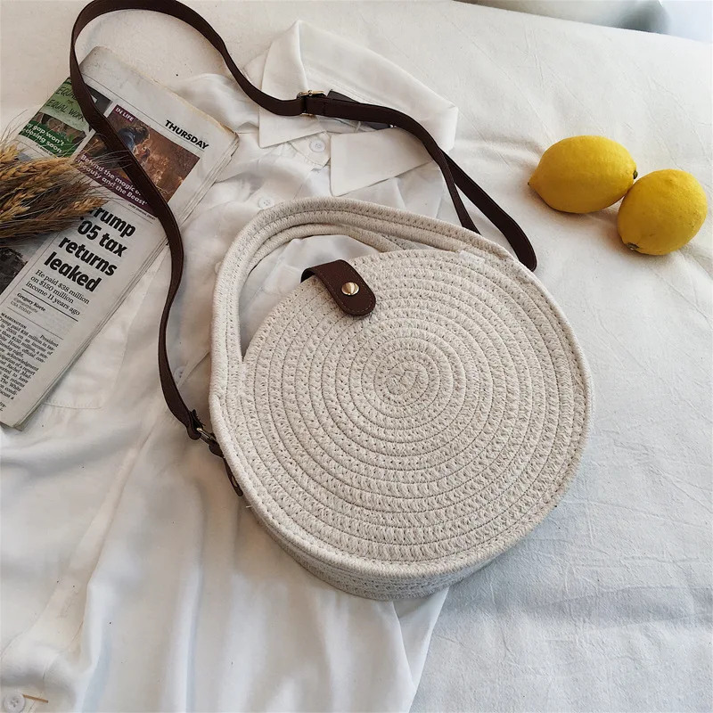 

Luxury Brand Designer 2019 Crossbody Bags Women Straw Handbags Summer Beach Wicker Bag Ladies Hand Rattan Shoulder Messenger Bag