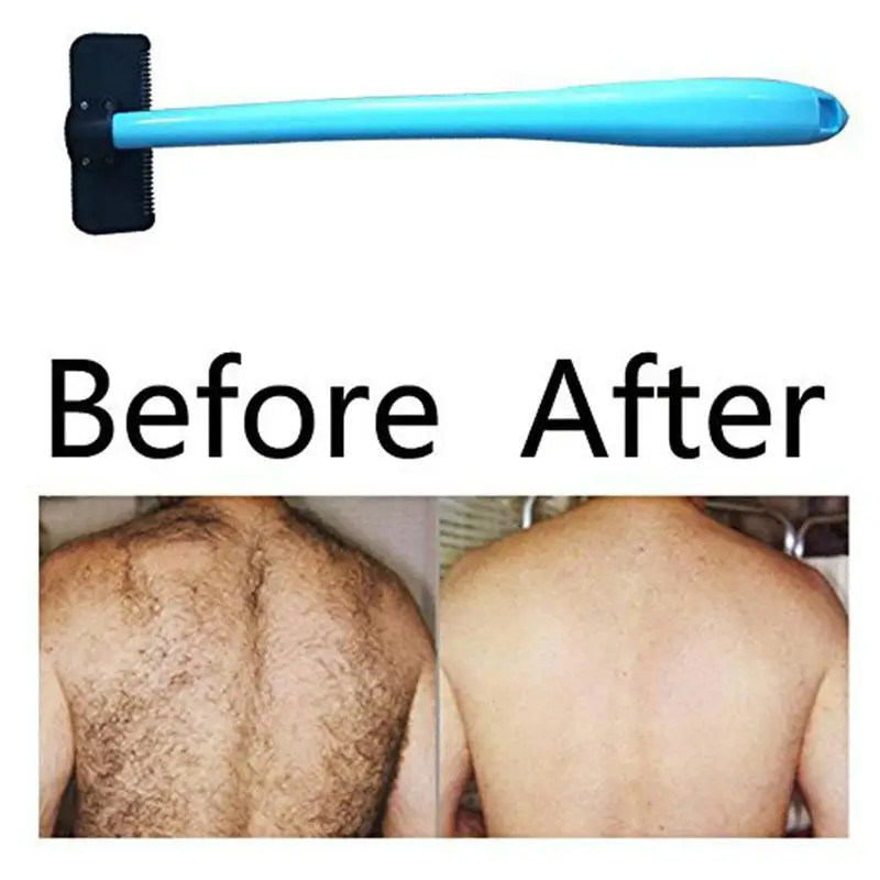 XY причудливая Бритва для спины для мужчин, волосы на спине, пластиковая длинная бритвенная ручка, бритва для ухода за волосами на теле