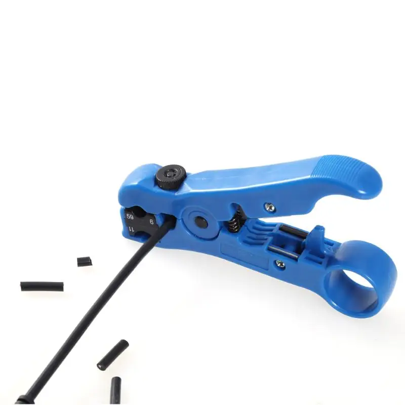 

1Pc Adjustable Rotary Coaxial Cable Wire Stripper MultiFunction Cutter Tools for RG6 RG59 RG7 TV Satellite Crimping Pliers Tool