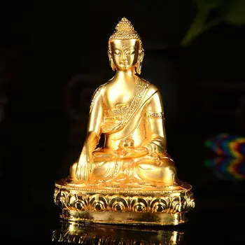 

Tibetan Buddhism handmade old Budda statue alloy gilt mikky Shakyamuni