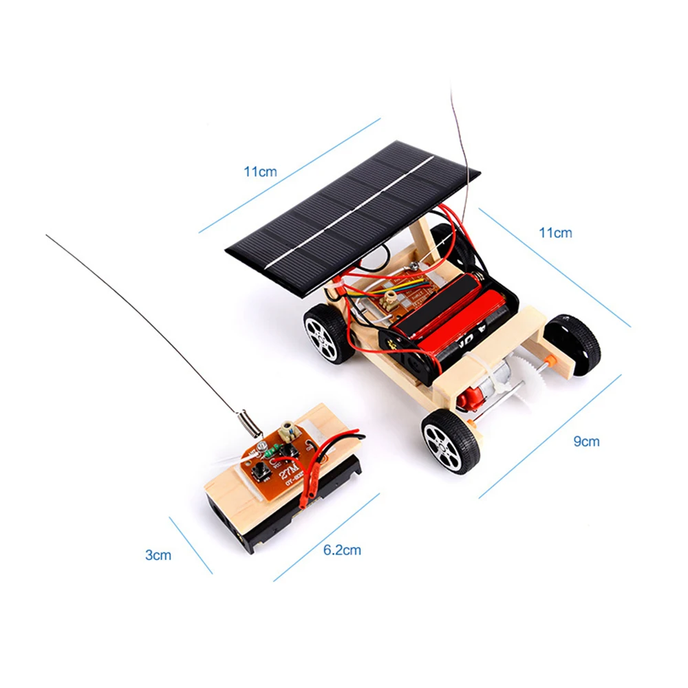 Набор для сборки игрушек, беспроводной креативный пульт дистанционного управления, сборный автомобиль, новая научная солнечная модель, образование, сделай сам, головоломка