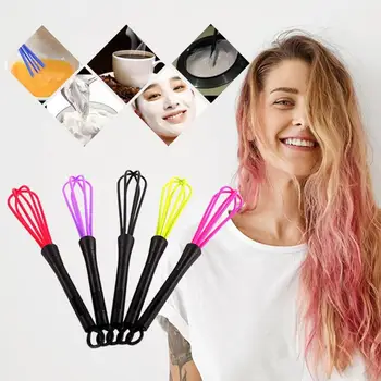 

1Pcs Multi-function Plastic Salon Hairdressing Dye Cream Whisk Hair Mixer Barber Stirrer Blender Hair Care Styling Tools Random