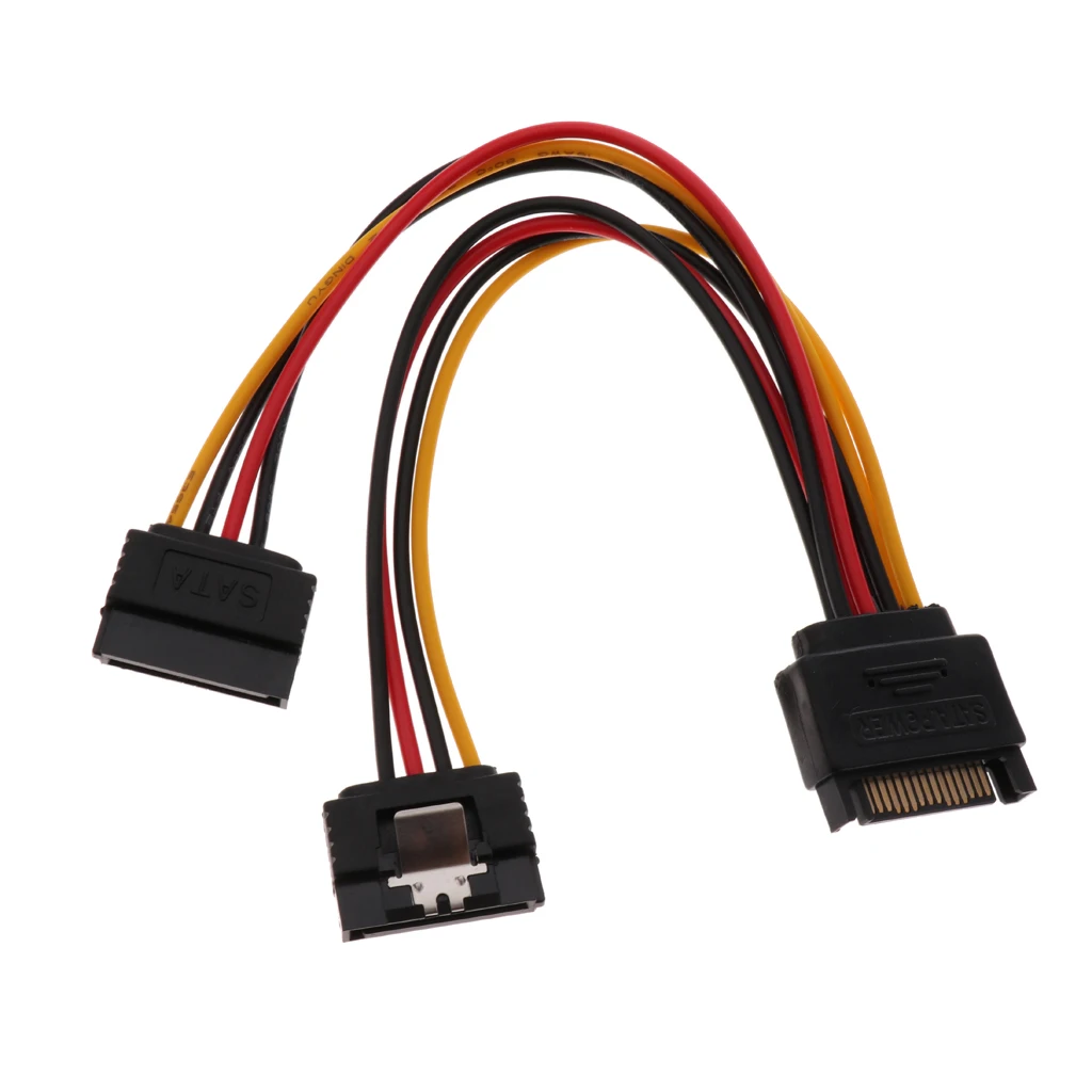 SATA 22Pin папа к гнезду конвертер + 15Pin кабель питания сплиттера|Компьютерные кабели
