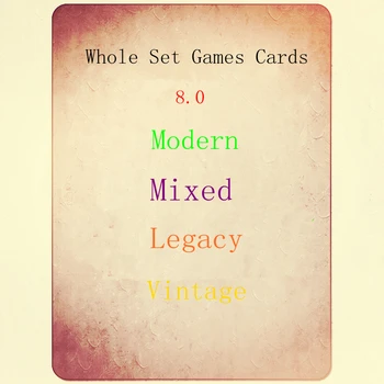 

Top quality 56PCS/LOT Black Core Modern Vintage legacy lands mixed 5.0 7.0 8.0 Whole sets gathering Playing Cards Games poker
