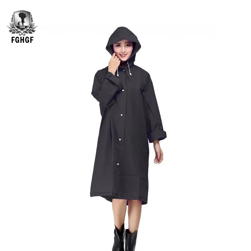 

FGHGF High Quality Raincoat Women Rainwear Men Rain Coat Impermeable Capa De Japan Waterproof Rain Cape Cover Hooded