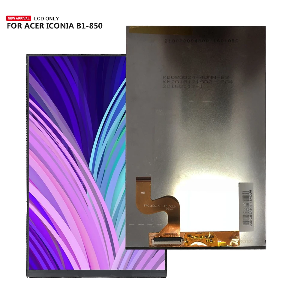 For 8" Acer Iconia One 8 B1 850 A6001 Tablet LCD Display free tools replacement-in Tablet LCDs