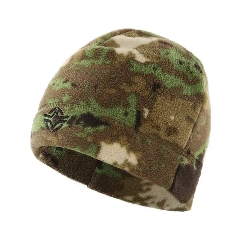 camo fleece hat
