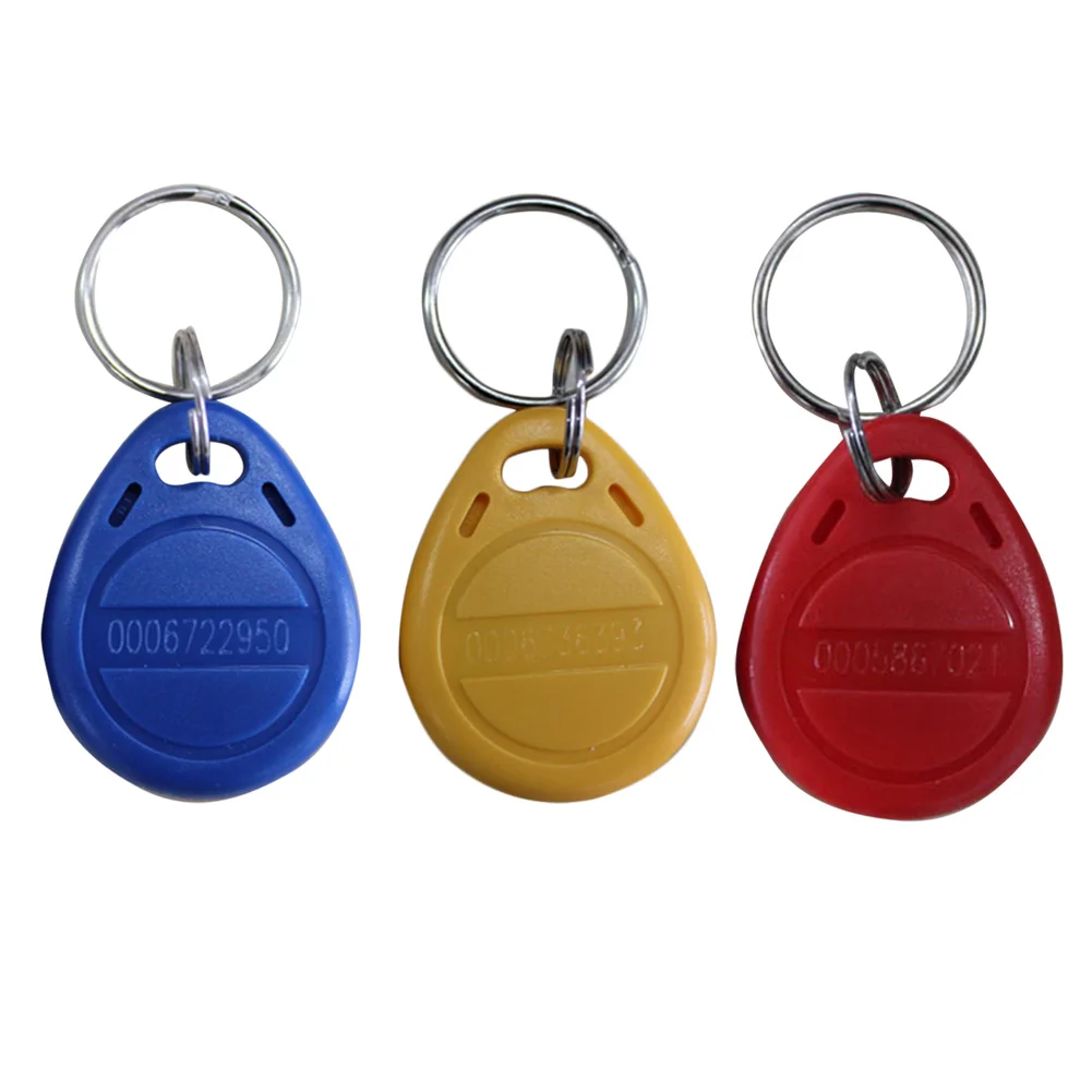

5pcs EM4100 Copy Rewritable Writable Rewrite EM ID keyfobs 2 ID Tag Key Ring Card 125KHZ Proximity Token Access Duplicate