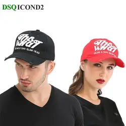 Dsqicond2 100% хлопок бейсбол кепки для мужчин женщин пара Dsq шляпа Открытый рыбалка солнцезащитный козырек повседневное хип хоп кеп