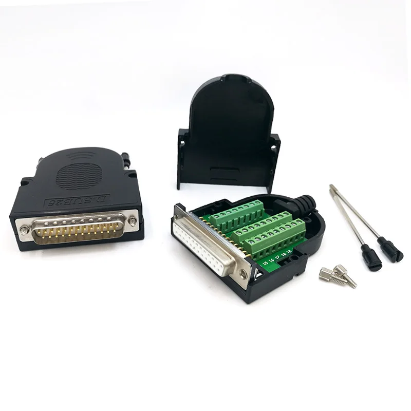 

DB25 D-SUB connecotr Male Female plug Terminal Signal Module RS232 PCB Adapter Board