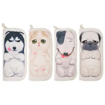 

Cute pencil bag Canvas pencil case School Office Supplies Stationery Pouch Box Holder Makeup Case Pencil Box