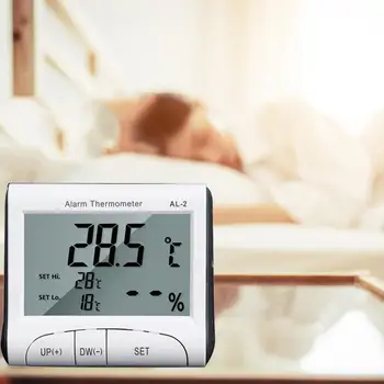 

Indoor And Outdoor LCD Digital Electronic Thermometer Hygrometer With Probe Thermometer Meter Weather Station