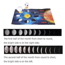 Kids DIY Moon Assembly Formation Phase Science Experiment Training Creativity of Handmade Materials Toys Popular Equipment