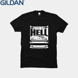 Письмо Give'em ад Dodge Challenger Hellcat для мужчин футболка с круглым вырезом новый стиль нормальный юмористический Camisa плюс размеры 3xl
