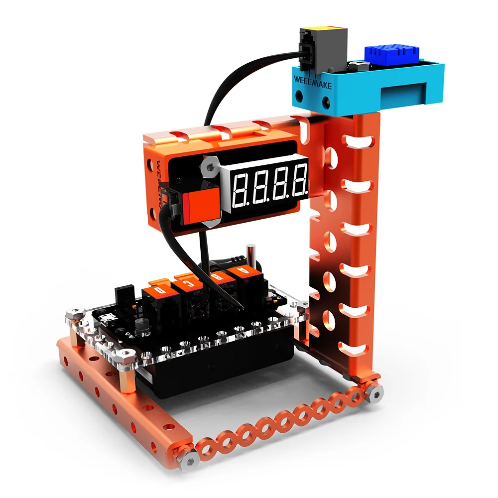 

WeeeMake DIY Smart RC Robot Kit Programmable Home Inventor Kit Weather Station Rainbow Color Lamp Magical Musician