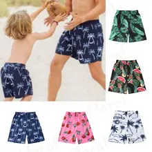 Мужские плавки с принтом ананаса; шорты для плавания; летняя одежда для купания для мальчиков; пляжная одежда для родителей и детей; купальный костюм; Шорты для плавания