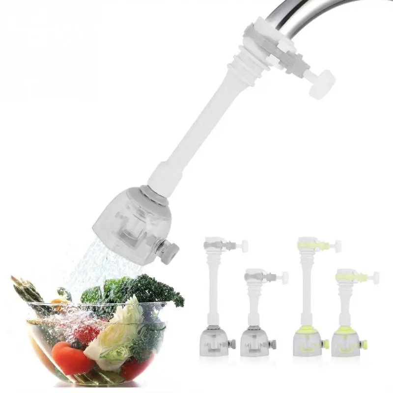 

1 Set Movable Water Saving Extension Faucet Splash-proof Kitchen Valve Spray 360 Dergree Rotation Flexible Pipe Extension Faucet