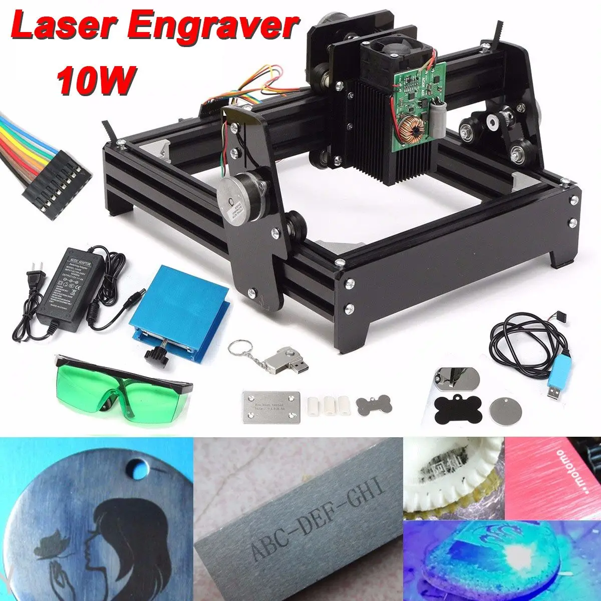 

10W USB Laser Engraving Machine DIY USB Metal Engraver Stone Image Router Printer laser marking machine wood router